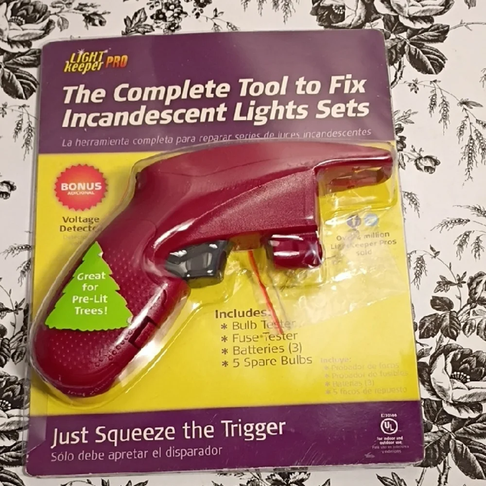 Red Holiday String Light Repair Tool
